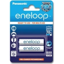 Аккумулятор Panasonic Eneloop AAA 750 2BP mAh NI-MH (BK-4MCCE/2BE): Емкость 750 mAh