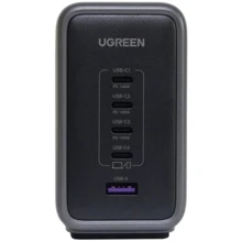 Зарядний пристрій Ugreen Wall Charger 4хUSB-C+USB CD333 300W Nexode Gray (90903B): Особливості Быстрая зарядка, USB-C, Power Delivery (PD)