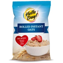 Овсяные хлопья Hello Day Rolled Instant Oats, 500 г (WT4762): Вес нетто 500 г