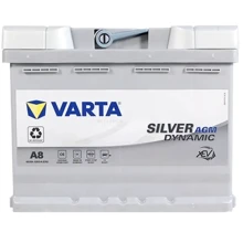 Автомобільний акумулятор AGM (Start-Stop) Varta Silver Dynamic A8 UA: Ємність, Ач 60