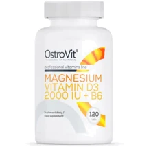 OstroVit Magnesium + Vitamin D3 2000 IU + B6 Магній + Вітамін Д3 2000 МО + B6 120 таблеток: Тип Магний + B6