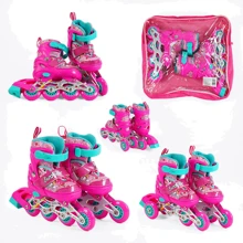 Раздвижные ролики Best Roller колеса PVC 60144-XS (26-28) Розовые: Цвет розовый