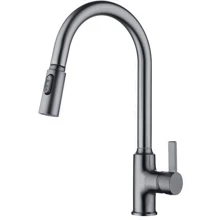 Смеситель для кухни Lefton Copper Kitchen Pull-Down Faucet with 3 Water Outlet Modes-KF2204 Grey: Назначение Для кухни