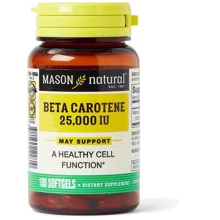 Mason Natural Beta Carotene 25000 IU Бета-каротин 100 капсул: Тип Бета-каротин