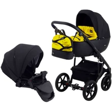 Коляска 2 в 1 Bair Future FF-03 черный-желтый (624568): Тип коляски универсальная коляска (2-в-1)