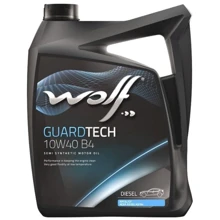 Моторное масло WOLF GUARDTECH 10W40 B4 4L: Тип Полусинтетическое