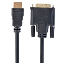 Кабель и переходник Cablexpert HDMI to DVI 18+1pin M, 1.8m (CC-HDMI-DVI-6): Тип кабель