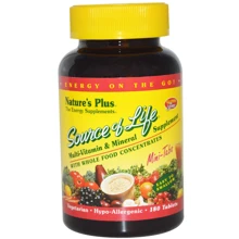 Natures Plus Source of Life 180 mini tabs Мультивитамины: Тип Мультивитамины