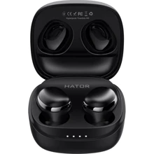 Навушники Hator Hyperpunk Truedots HD Black (HTA-411): Тип конструкції вакуумные
