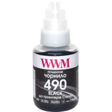 Чернила WWM Canon GI-490, 140г Black Pigm. (C490BP): Цвет Black
