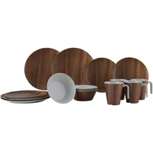 Столовый сервиз Столовый сервиз Gimex Tableware Nature 16 Pieces 4 Person Wood (6913100): Количество персон 4
