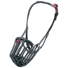 Намордник для собак Flamingo Muzzle Synthentic 10 пластиковый 10х7х15 см 40-62 см черный: Производитель Flamingo