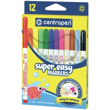 Фломастери CENTROPEN 2580 SUPER EASY, набір 12 шт. (2580): Тип Cтандарт
