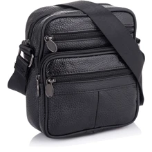 Мужская сумка через плечо Buffalo Bags черная (SHIM505A-black): Пол Мужской