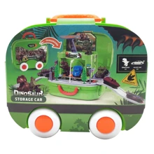 Игровой набор паркинг Bambi XZ-676 машинка+динозавр, в чемодане: Производитель Bambi