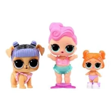 Набор игровых фигурок L.O.L. Surprise! OPP Tot + Pet + Lil Sis Уэйвс Канзас К9 Лил Битс (987864): Возраст от 3 лет