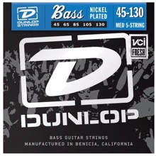 Струна для гитар Струны DUNLOP DBN45130 NICKEL PLATED STEEL MEDIUM 5 STRING 45-130: Тип Комплект струн