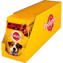 Вологий корм Pedigree для дорослих собак яловичини з ягням 24х100г (5900951262531): Тип вологий корм