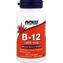 Now Foods B-12 1000 mcg Вітамін В-12 250 льодяників: Тип вітамін B