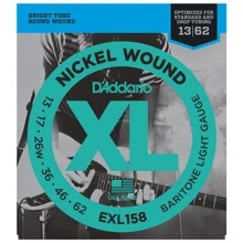Струна для гитар Струны D`ADDARIO EXL158 XL BARITONE LIGHT (13-62): Тип Комплект струн