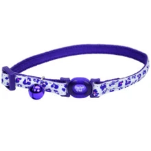 Светящийся ошейник Coastal Fashion Safe Cat Collar для котов фиолетовый леопард 1x20-30 см (: undefined undefined