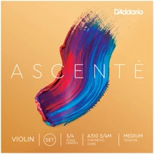 Струны D`ADDARIO A310 3/4M Ascenté Violin Strings 3/4M: Назначение Для скрипки