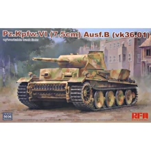 Немецкий танк Pz.kpfw.VI Ausf.b (vk36.01) с рабочими катками: Производитель Rye Field Model