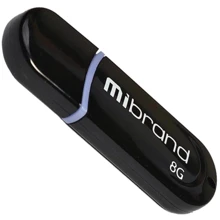 USB-флешка Mibrand 8GB Panther USB 2.0 Black (MI2.0/PA8P2B): Стандарт USB USB 2.0