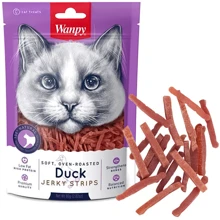 Лакомство для котов Wanpy Soft Duck Jerky Strips филе утки вяленое 80 г: Вид Стики