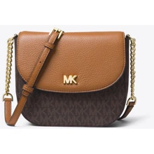 Женская сумка кросс боди Michael Kors Mott Half Dome коричневая (32S8GF5C0B252): Пол Женский