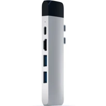 Адаптер Satechi Adapter USB-C to USB-C+micro SD+HDMI+2xUSB3.0+RJ45 Silver (ST-TCPHES): Колір сріблястий