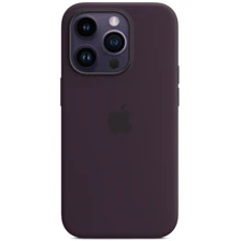 Чехол для iPhone Mobile Case Silicone Case Full Protective Elderberry for iPhone 15 Plus: Цвет фиолетовый