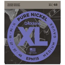 Струна для гитар Струны D`ADDARIO EPN115 XL PURE NICKEL BLUES/JAZZ ROCK 11-4: Тип Комплект струн