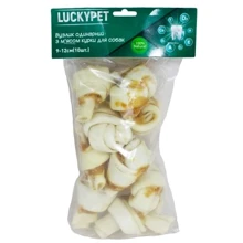 Лакомства Lucky Pet для собак Узелок одинарный №3 с мясом курицы 9-12 см 10 шт (551122): Производитель Lucky Pet