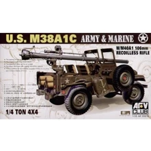 M38AIC AFV-Club 1/4T 106mm Rec Rifle (AF35S19) Масштаб: 1:35: Производитель AFV-Club