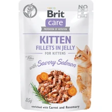 Влажный корм для котят Brit Care Kitten Fillets in Jelly with Salmon pouch Филе в желе с лососем 85 г: Тип Влажный корм