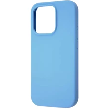 Чехол для iPhone WAVE Full Silicone Cover Cornflower for iPhone 15 Pro: Цвет голубой