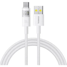 Кабель Baseus USB Cable to USB-C Display 2 Fast Charging Data 100W 1m White (P10382701211-00): Тип USB Cable - USB-C