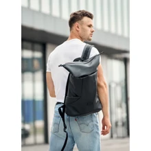 Мужской рюкзак Sambag RollTop X черный (24320001m): Пол Мужской