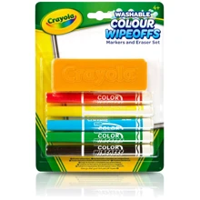 Набір фломастерів для сухого стирання зі щіткою (washable) Crayola (256417.012): Тип На водной основе