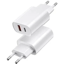 Зарядний пристрій WIWU Wall Charger USB-C+USB Wi-U002 20W White: Особливості Быстрая зарядка, USB-C, Power Delivery (PD)