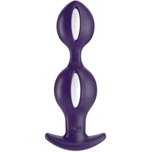 Анальные шарики Fun Factory B BALLS white - dark violet: Для кого Унисекс