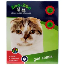 Лакомство витаминизированное для котов ZOO-ZOO 90 таб. 0.5 г (НФ-00002870 (673)): Вид Таблетки