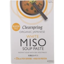 Паста Clearspring для приготовления белого Мисо супа с морскими водорослями 4х15 г (5021554988175): Вид Первое