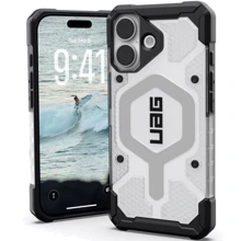Чохол для iPhone Urban Armor Gear UAG Pathfinder Clear Magsafe Ice/Silver (114553114333) для iPhone 17: Колір сріблястий