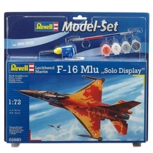 Подарунковий набір Revell Літак F-16 Mlu Solo Display 1:72 (63980): Виробник Revell