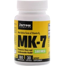 Jarrow Formulas Vitamin K2 (MK-7) 180 mcg активна форма вітаміну K2 (MK-7) 30 капсул: Форма випуску капсули