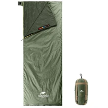 Спальный мешок Naturehike Lightweight Summer LW180 NH21MSD09, (15°C), p-p XL, зеленый (6927595777961): Тип одеяло