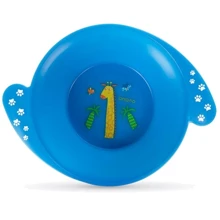 Мисочка Baboo Safari з ручками від 6 місяців синя (9-026): Матеріал пластик