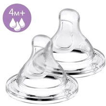 Соска Chicco Physio 4м+ 2шт. (20335.00): Поток быстрый